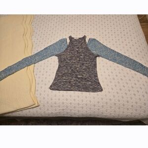 Free People Out Of Control Thermal Long Sleeve Top Size M